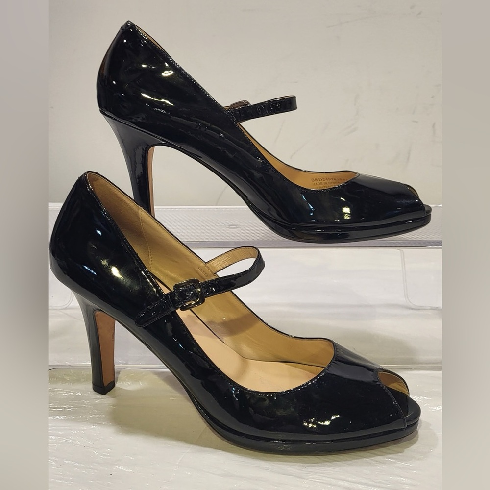 💎Price Drop...COLE HAAN Nike Air Carma black patent leather Mary Jane heels
